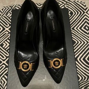 Versace leather heels